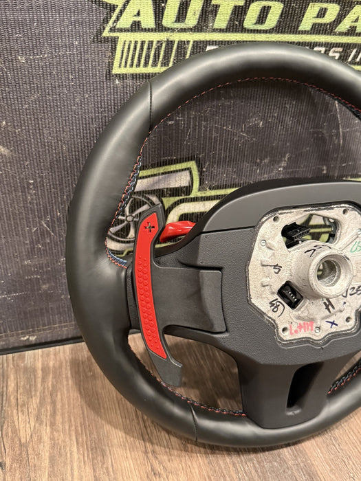 2024 BMW M3 M4 G80 G82 STEERING WHEEL W CARBON FIBER & PADDLE SHIFTERS OEM *#14*