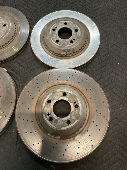 2014 MERCEDES S550 W222 BRAKE ROTORS FRONT REAR SET OEM