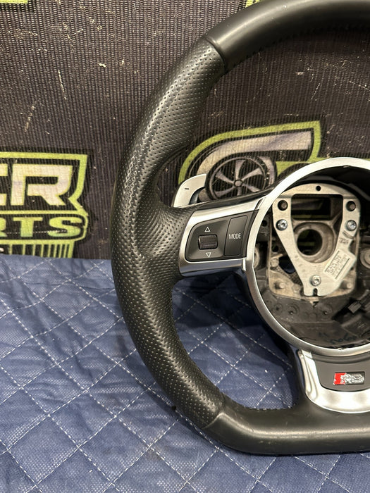 2014 AUDI R8 V10 BLACK LEATHER STEERING WHEEL W PADDLE SHIFTER OEM