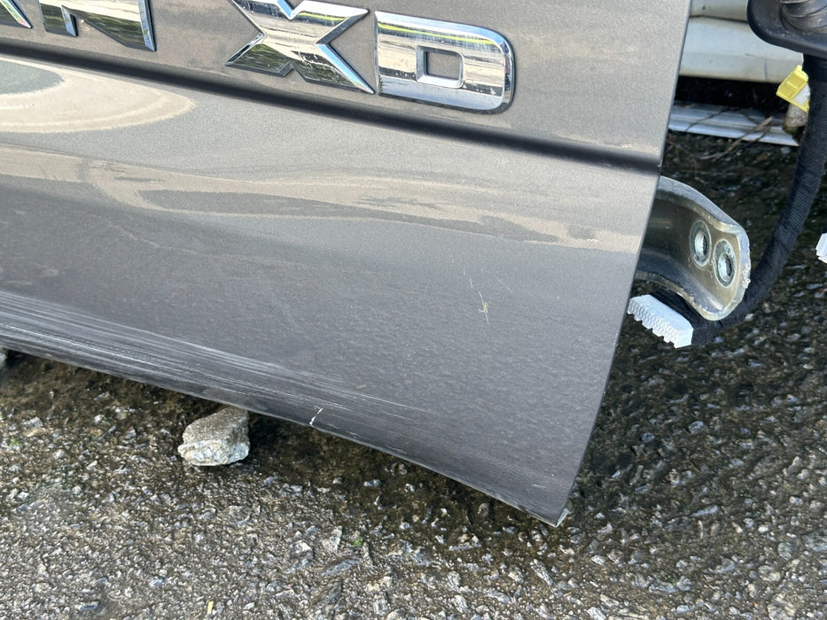 2016 Nissan Titan XD Crew Cab FRONT RIGHT DOOR SHELL GUN METALLIC (KAD) OEM