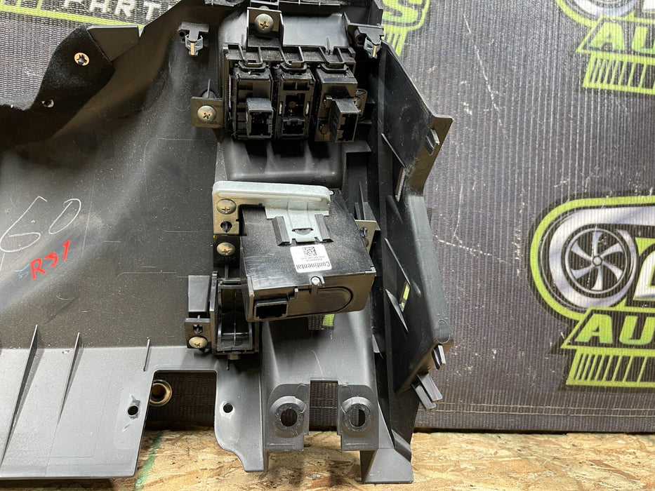 2013 INFINITI G37S DRIVER STEERING COLUMN KEY SLOT KNEE TRIM OEM 2009-2015