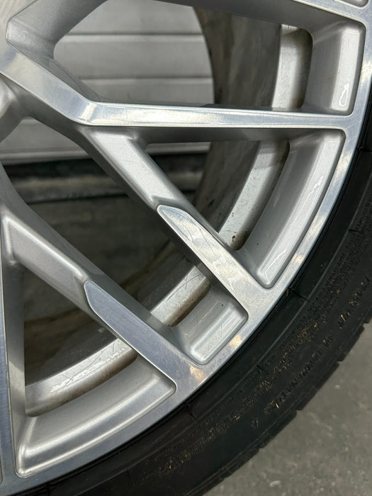 2017 AUDI R8 REAR RIM WHEEL TIRE 305/30 20X11 OEM *CURBRASH/WEAR 8-14*