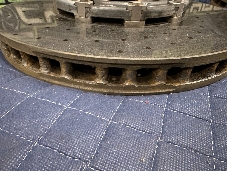 2014 AUDI R8  FRONT DRIVER LEFT CARBON CERAMIC BRAKE ROTOR OEM 420 615 301 K