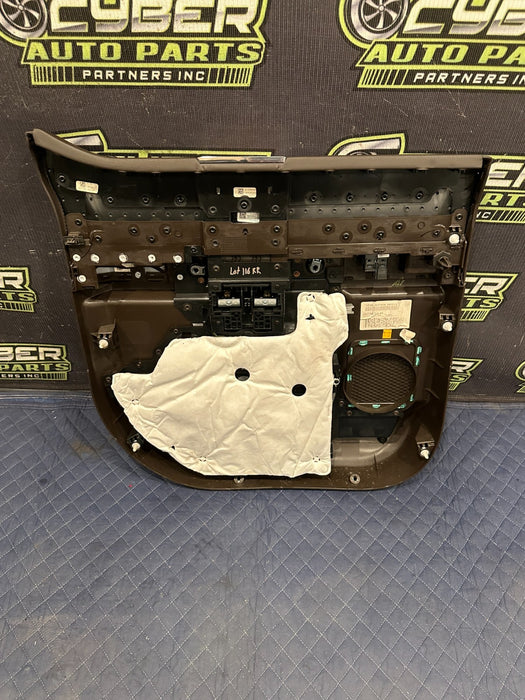 2017-2019 FORD F250 F350 F450 KING RANCH BROWN REAR RIGHT DOOR PANEL OEM *FLAW 5