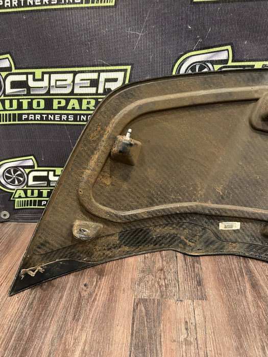 2014 AUDI R8 LEFT CARBON FIBER SIDE BLADE PANEL OEM *PPF PEELING/NO DAMAGE*