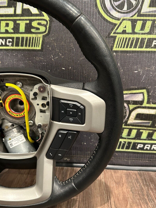 2017-2019 FORD F250 F350 F450 STEERING WHEEL W AD STEERING OEM *FAULT/PARTS ONLY