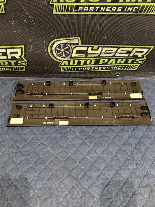 2017-2019 FORD F250 F350 F450 FRONT REAR KING RANCH BROWN KICK PLATES OEM *WEAR*