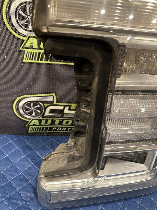 2017-2019 FORD F250 F350 F450 DRIVER LEFT LED HEADLIGHT OEM *BURNT/READ*