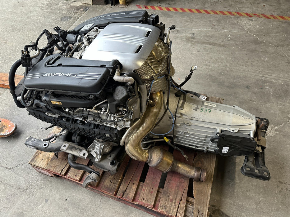 2015 MERCEDES C63S AMG EDITION 1 W205 4.0L V8 ENGINE TRANSMISSION 223K *READ*