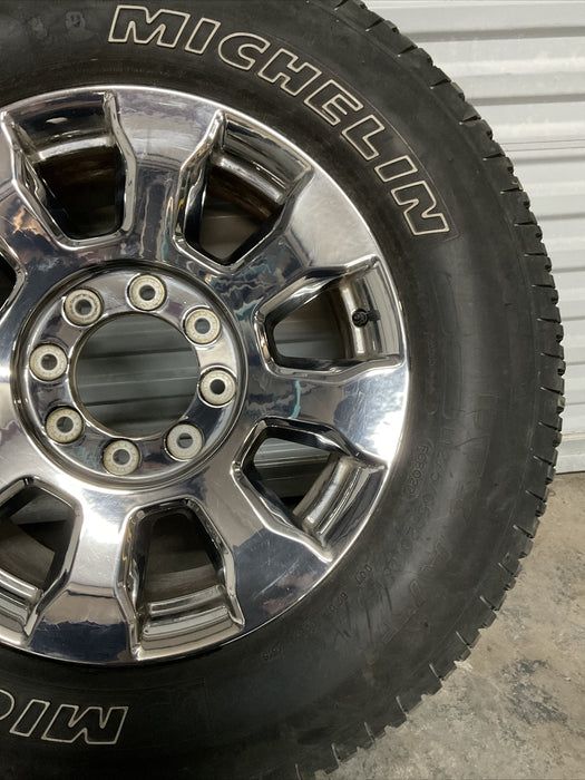 2017 FORD F350 LARIAT OEM WHEEL RIM MICHELIN TIRE 20X8 LT275/65/R20