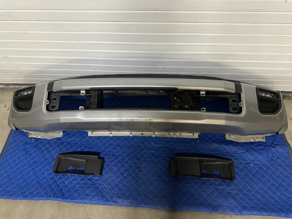 2020 2021 2022 FORD F450 PLATINUM FRONT BUMPER ASSEMBLY SILVER (JS) LED FOGS