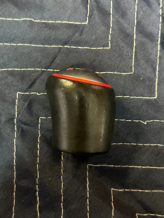 2016 FORD SHELBY GT350 6 SPEED MANUAL BLACK LEATHER RED RIM SHIFT KNOB OEM