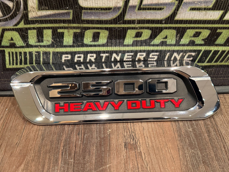2022 DODGE RAM 2500 HEAVY DUTY LEFT CHROME EMBLEM BADGE OEM 68362209