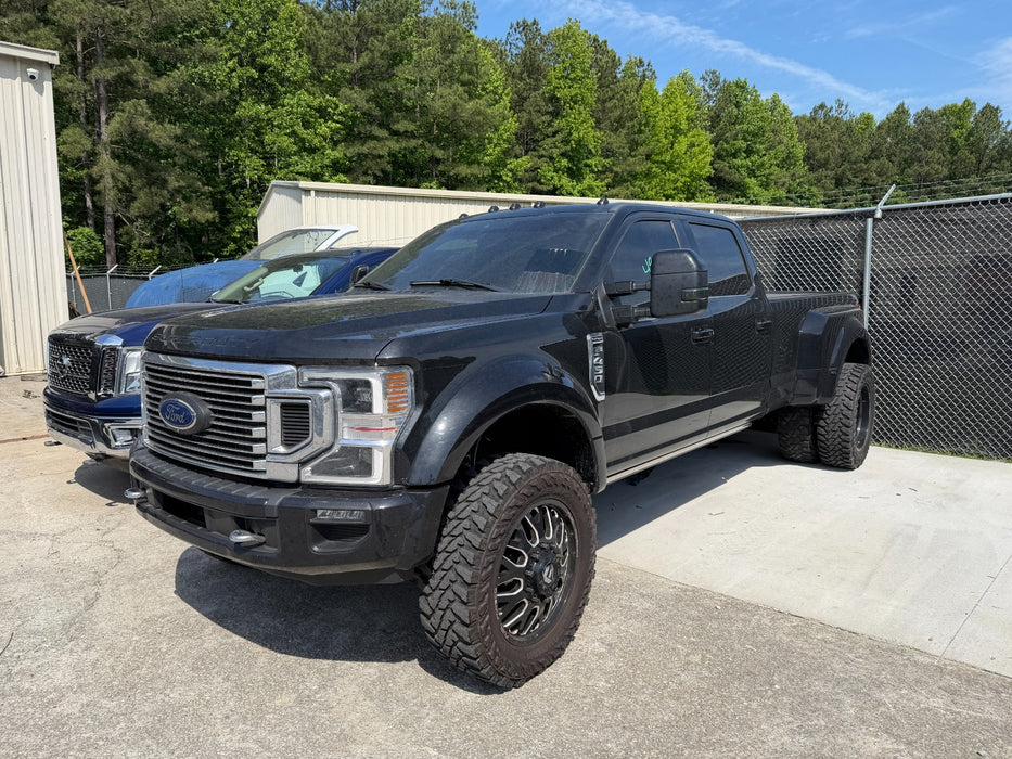 FORD F450 FUEL FORGED WHEELS 10X225 DIRECT BOLT ON 37" YOKOHAMA GEOLANDER M/T