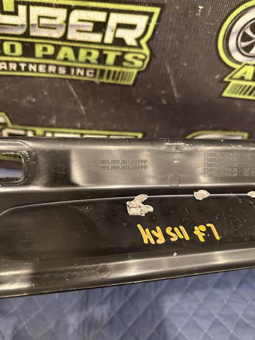 2014 PORSCHE 911 TURBO S FRONT RIGHT KICK PLATE OEM *BENT #6*