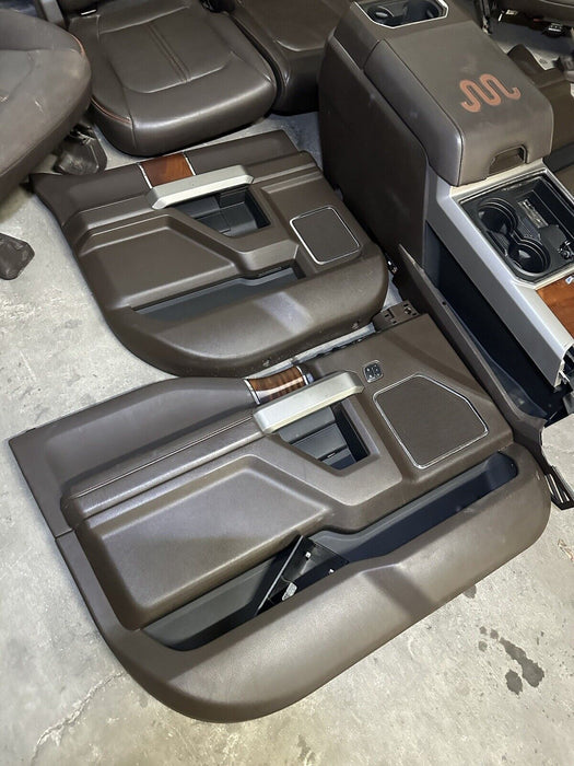 2017 FORD F250 F350 F450 KING RANCH INTERIOR SEATS CENTER CONSOLE DOOR PANELS