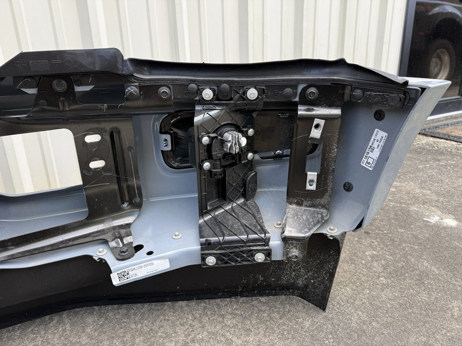 2023 2024 2025 FORD F450 PLATINUM FRONT BUMPER ASSEMBLY GLACIER GREY OEM