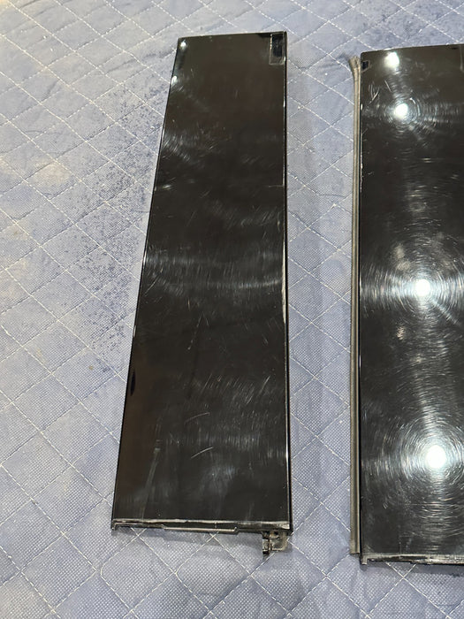 2017-2019 FORD F250 F350 F450 FRONT REAR DOOR GLOSS BLACK PILLAR SET OEM