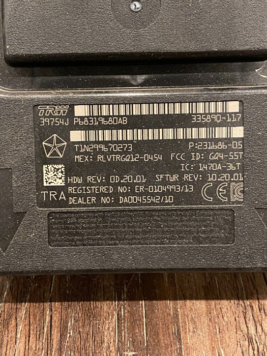 2017 DODGE RAM 3500 CUMMINS 6.7L ECU, RECIEVER HUB, PUSH START, & KEY FOB OEM