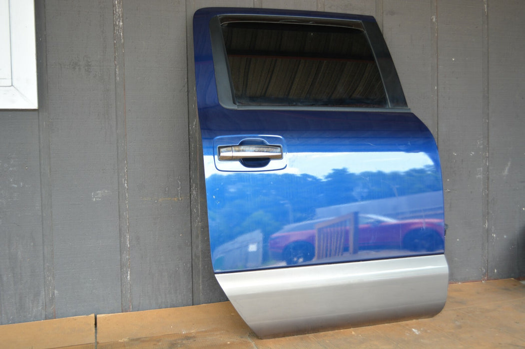 2016 NISSAN TITAN XD PLATINUM RESERVE REAR RIGHT DOOR BLUE / GUN METAL OEM