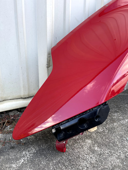 2017 NISSAN 370 NISMO FRONT DRIVER LEFT RED FENDER OEM (A54) *PAINT CHIPS* -READ