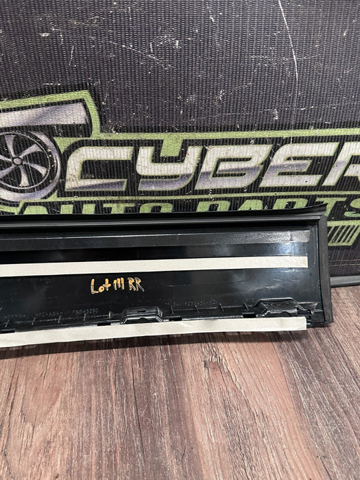 2017-2019 FORD F250 F350 F450 REAR RIGHT GLOSS BLACK B PILLAR DOOR TRIM OEM