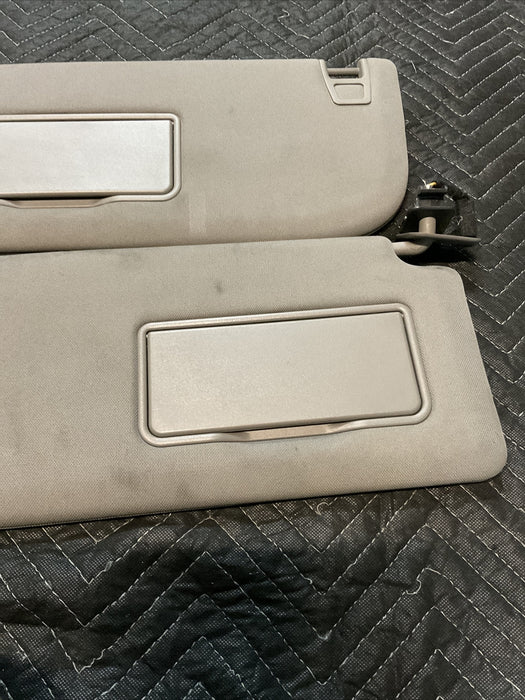 2017-2019 FORD F250 F350 F450 LEFT & RIGHT GRAY SUN VISORS OEM~MINOR STAINS~