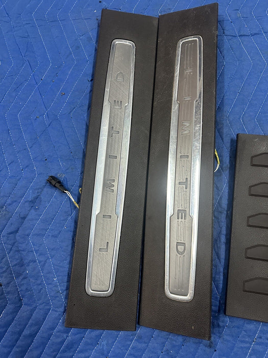 2017-2019 FORD F250 F350 LIMITED FRONT LEFT RIGHT KICK PLATE PAIR OEM ~WEARS~