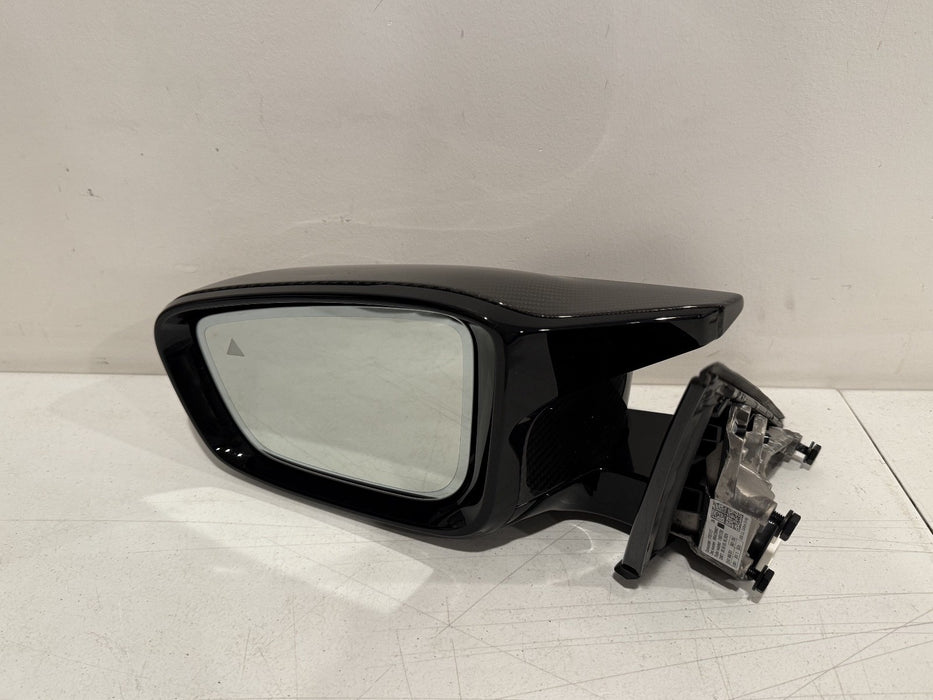 2024 BMW M3 M4 G80 G82 LEFT CARBON FIBER MIRROR W BLIND SPOT OEM *SEE PIC 11*