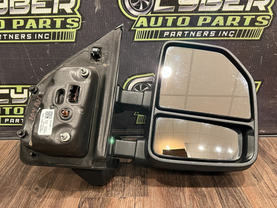 2023-2024 FORD F350 PASSENGER RIGHT CHROME CAP TOW MIRROR W CAMERA OEM