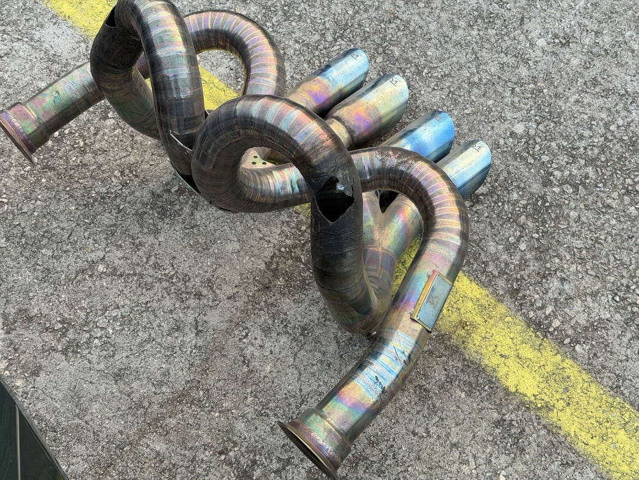LAMBORGHINI AVENTADOR SV LP750 RYFT TITANIUM RACE EXHAUST 1/88 *DAMAGE*