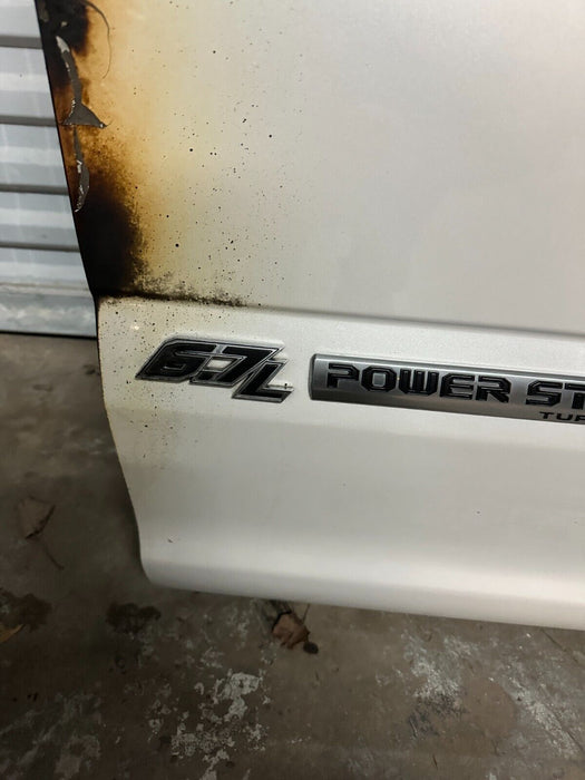 2017-2022 FORD F250 F350 F450 DRIVER LEFT DOOR SHELL OEM~BURN DAMAGE~