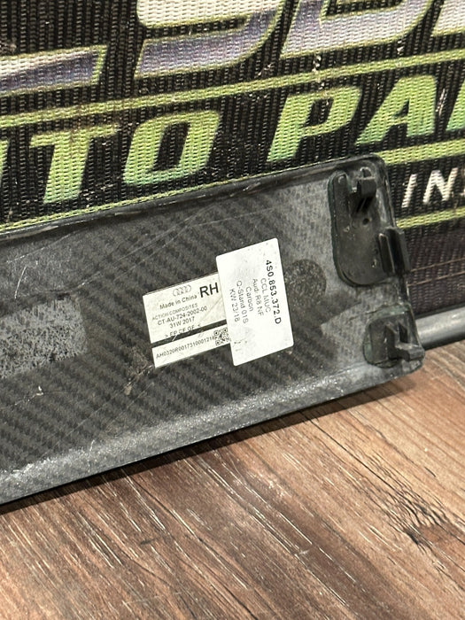 2017-18 AUDI R8 INTERIOR CARBON FIBER LEFT RIGHT KICK SCUFF PLATES OEM *READ*