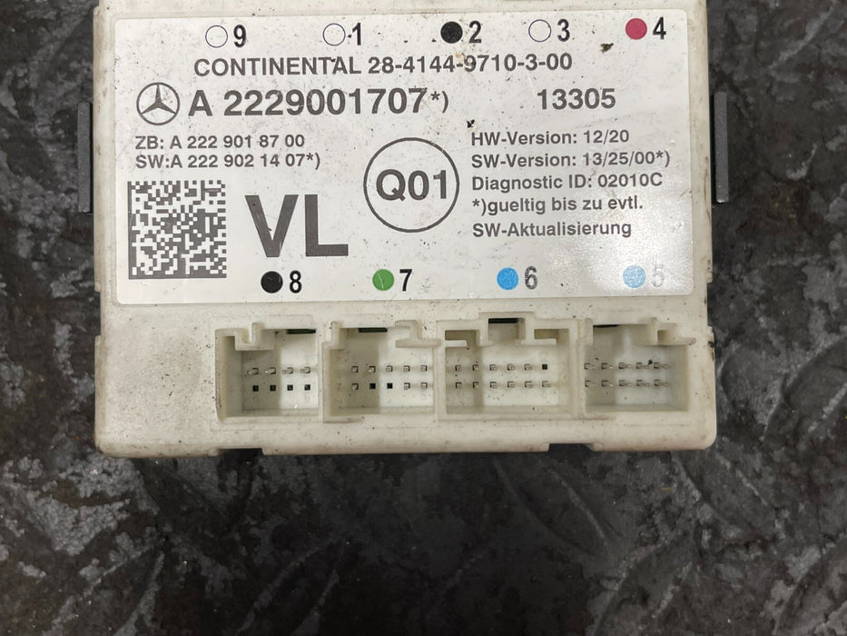 2014 MERCEDES-BENZ S550 FRONT LEFT DRIVER DOOR CONTROL MODULE ECU 2229001707 OEM
