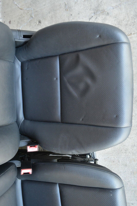 2013 MERCEDES BENZ C300 FRONT SEATS LEFT RIGHT PAIR BLACK LEATHER COMPLETE OEM