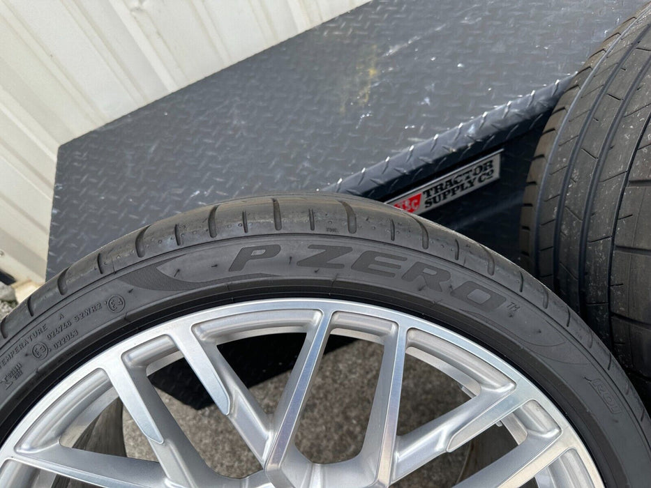 2017 2018 AUDI R8 OEM RIMS 20X11 20X8.5 WHEELS PIRELLI P ZERO TIRES 4S0601025S