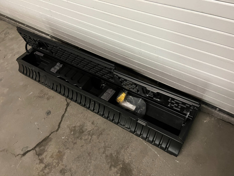 2017 RAM 3500 LARAMIE MEGA CAB BEHIND REAR SEAT STORAGE W/ SUBWOOFER OEM
