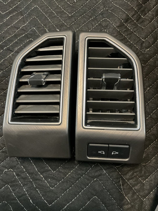 2017-2020 FORD F250 F350 F450 LIMITED DASH AIR VENTS SET (4) OEM~DAMAGED TAB~