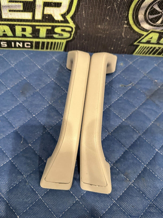 2017-2019 FORD F250 F350 F450 LIMITED BEIGE LEFT RIGHT B PILLAR GRAB HANDLES OEM