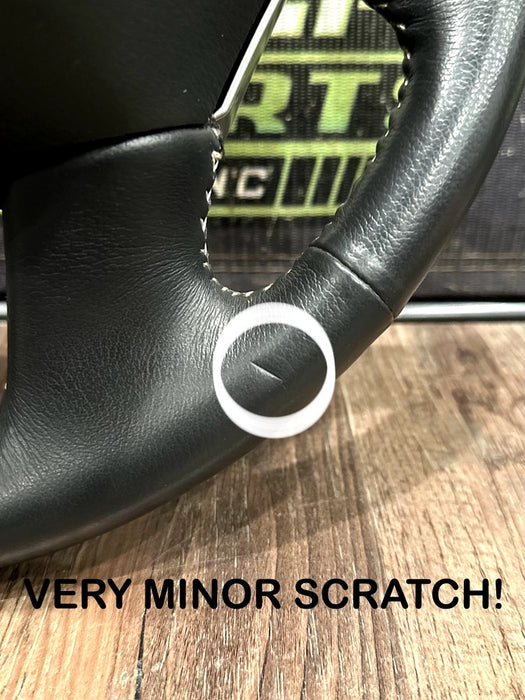 2016-19 NISSAN TITAN & XD LEATHER STEERING WHEEL W CRUISE OEM *READ/MINOR FLAWS*
