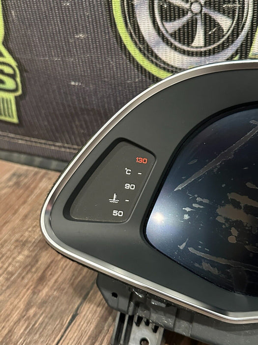 2021 AUDI R8 INSTRUMENT GAUGE CLUSTER SPEEDOMETER OEM *WATER DAMAGE* 14K MILES