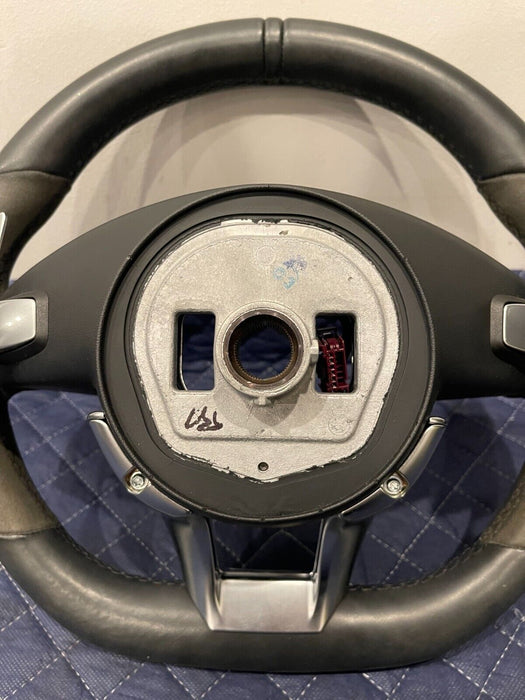 2017 MERCEDES-BENZ C63 AMG LEATHER ALCANTERA STEERING WHEEL W/ PADDLE SHIFTERS