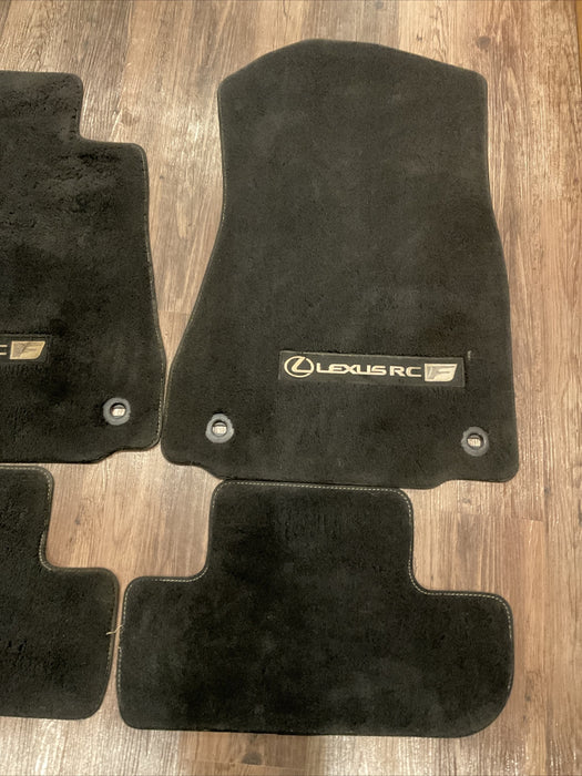2015 LEXUS RC-F RCF SET (4) BLACK CARPET FLOOR MAT PT208-24150