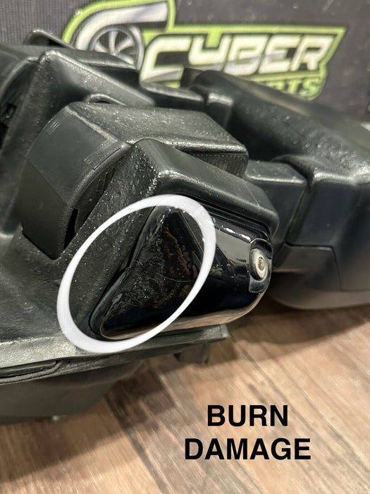 2017-19 FORD F250 F350 F450 LEFT TOW MIRROR W CAMERA OEM *BURN DAMAGE/SCUFFS*