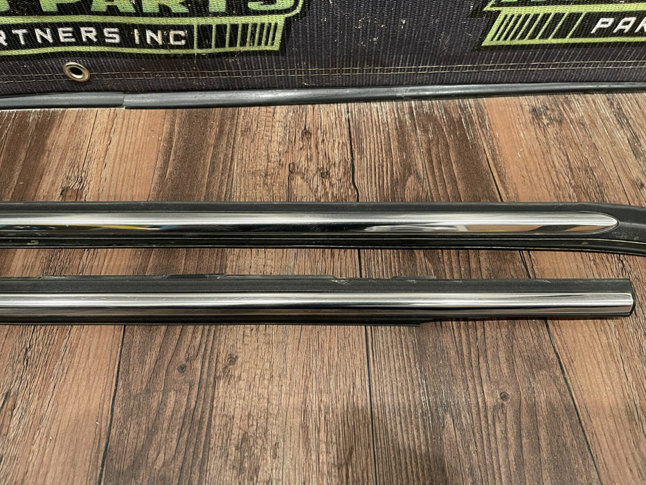 2017-2019 FORD F250 F350 REAR LEFT RIGHT CHROME DOOR STRIP PAIR OEM (READ DESCR)