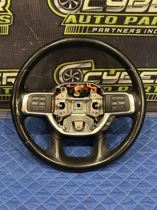 2021 RAM 2500 LARAMIE BLACK LEATHER HEATED STEERING WHEEL OEM