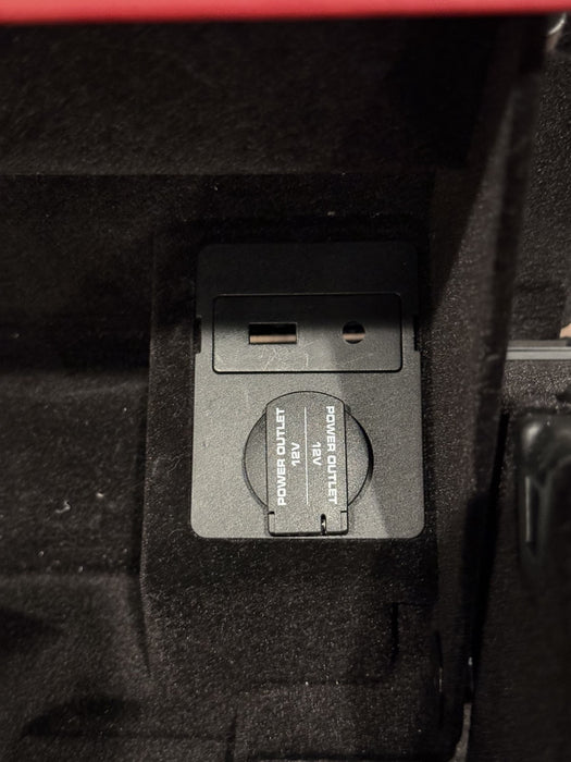 2014 PORSCHE 911 TURBO S 991 RED GLOVE BOX STORAGE COMPARTMENT OEM *SLIGHT WEAR*