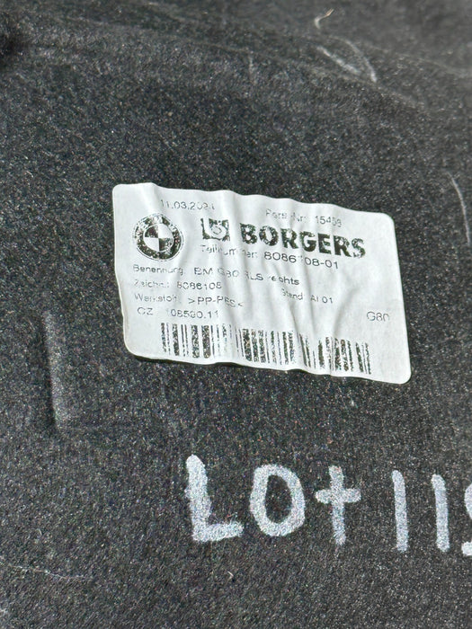 2024 BMW M3 M4 G80 G82 REAR RIGHT WHEEL FENDER LINER SPLASH GUARD OEM