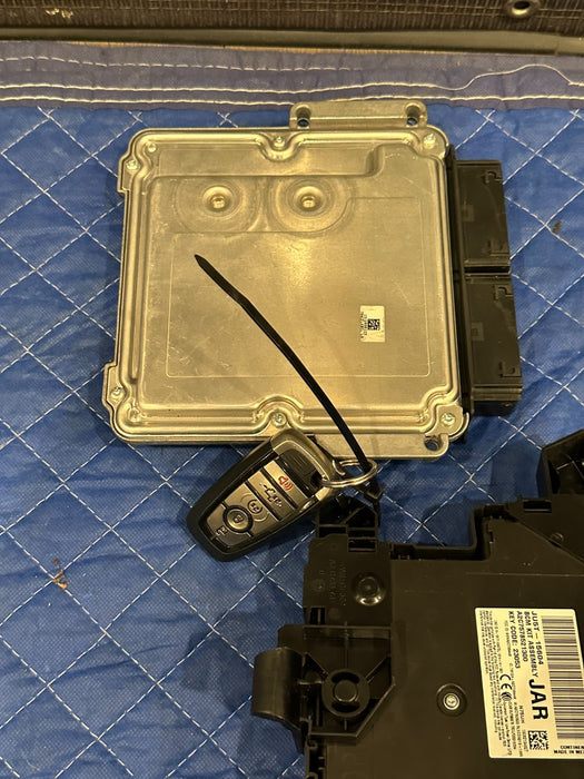 2019 FORD F150 3.5L RAPTOR ECU BCM & KEY ENGINE BODY CONTROL UNIT MODULE OEM