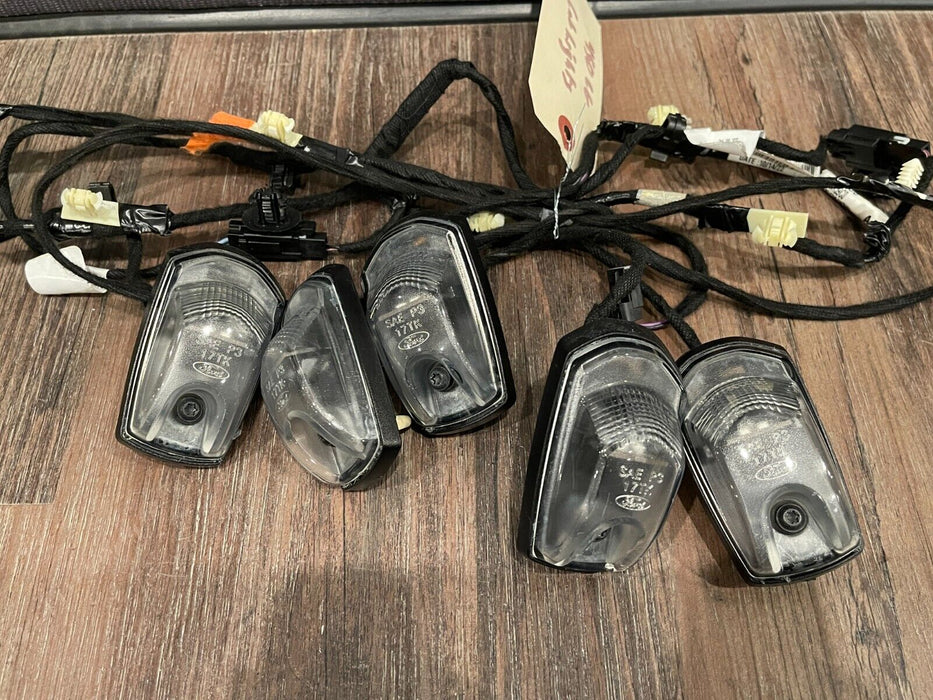 2022 FORD F350 F450 CAB ROOF LIGHTS W/ WIRING HARNESS (5) OEM LC3T-14335-AAE